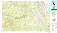 Yosemite Valley California Historical topographic map, 1:100000 scale, 30 X 60 Minute, Year 1976