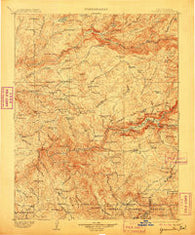 Yosemite California Historical topographic map, 1:125000 scale, 30 X 30 Minute, Year 1903
