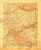 Yosemite California Historical topographic map, 1:125000 scale, 30 X 30 Minute, Year 1903