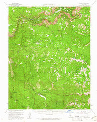 Yosemite California Historical topographic map, 1:62500 scale, 15 X 15 Minute, Year 1956