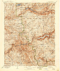 Yosemite California Historical topographic map, 1:125000 scale, 30 X 30 Minute, Year 1909