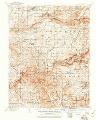 Yosemite California Historical topographic map, 1:125000 scale, 30 X 30 Minute, Year 1909