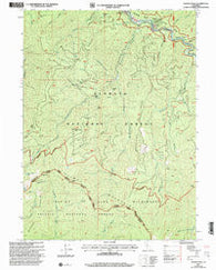 Youngs Peak California Historical topographic map, 1:24000 scale, 7.5 X 7.5 Minute, Year 2001
