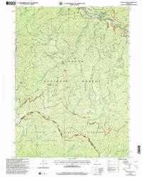 Youngs Peak California Historical topographic map, 1:24000 scale, 7.5 X 7.5 Minute, Year 2001