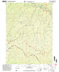 Youngs Peak California Historical topographic map, 1:24000 scale, 7.5 X 7.5 Minute, Year 2001