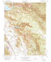 Yountville California Historical topographic map, 1:24000 scale, 7.5 X 7.5 Minute, Year 1951
