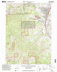Yreka California Historical topographic map, 1:24000 scale, 7.5 X 7.5 Minute, Year 2001