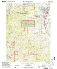Yreka California Historical topographic map, 1:24000 scale, 7.5 X 7.5 Minute, Year 2001
