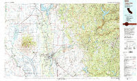 Yuba City California Historical topographic map, 1:100000 scale, 30 X 60 Minute, Year 1993