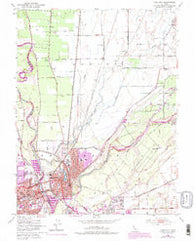 Yuba City California Historical topographic map, 1:24000 scale, 7.5 X 7.5 Minute, Year 1952