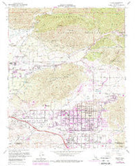 Yucaipa California Historical topographic map, 1:24000 scale, 7.5 X 7.5 Minute, Year 1967
