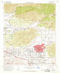 Yucaipa California Historical topographic map, 1:24000 scale, 7.5 X 7.5 Minute, Year 1967