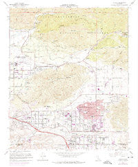Yucaipa California Historical topographic map, 1:24000 scale, 7.5 X 7.5 Minute, Year 1967