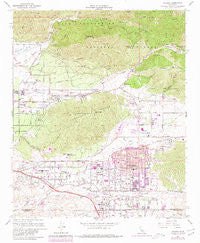 Yucaipa California Historical topographic map, 1:24000 scale, 7.5 X 7.5 Minute, Year 1967
