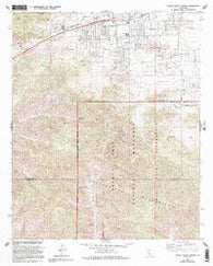 Yucca Valley South California Historical topographic map, 1:24000 scale, 7.5 X 7.5 Minute, Year 1972
