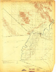 Yuma California Historical topographic map, 1:125000 scale, 30 X 30 Minute, Year 1905