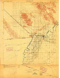 Yuma California Historical topographic map, 1:125000 scale, 30 X 30 Minute, Year 1905