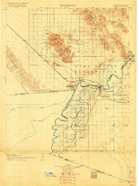 Yuma California Historical topographic map, 1:125000 scale, 30 X 30 Minute, Year 1905