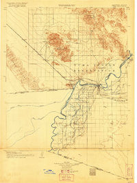 Yuma California Historical topographic map, 1:125000 scale, 30 X 30 Minute, Year 1905