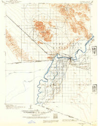 Yuma California Historical topographic map, 1:125000 scale, 30 X 30 Minute, Year 1903