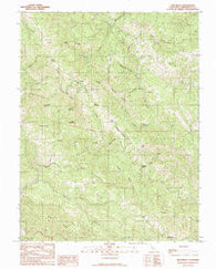 Zeni Ridge California Historical topographic map, 1:24000 scale, 7.5 X 7.5 Minute, Year 1991