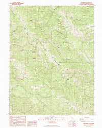 Zeni Ridge California Historical topographic map, 1:24000 scale, 7.5 X 7.5 Minute, Year 1991