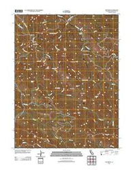 Zeni Ridge California Historical topographic map, 1:24000 scale, 7.5 X 7.5 Minute, Year 2012