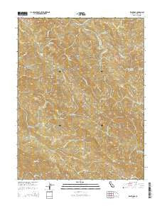 Zeni Ridge California Current topographic map, 1:24000 scale, 7.5 X 7.5 Minute, Year 2015