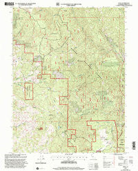 Zenia California Historical topographic map, 1:24000 scale, 7.5 X 7.5 Minute, Year 1997