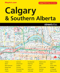 Buy map Calgary and Southern Alberta Street Atlas (Large Print)