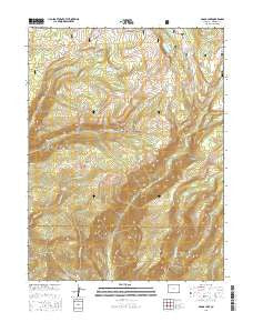 Adams Lake Colorado Current topographic map, 1:24000 scale, 7.5 X 7.5 Minute, Year 2016