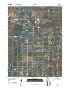 Agate Colorado Historical topographic map, 1:24000 scale, 7.5 X 7.5 Minute, Year 2010