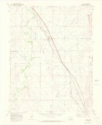 Agate Colorado Historical topographic map, 1:24000 scale, 7.5 X 7.5 Minute, Year 1970