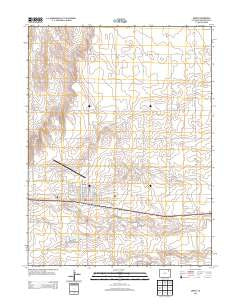 Akron Colorado Historical topographic map, 1:24000 scale, 7.5 X 7.5 Minute, Year 2013