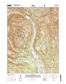 Alma Colorado Current topographic map, 1:24000 scale, 7.5 X 7.5 Minute, Year 2016