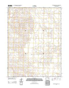 Antelope Creek East Colorado Historical topographic map, 1:24000 scale, 7.5 X 7.5 Minute, Year 2013
