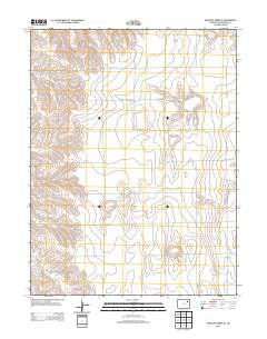 Antelope Creek SE Colorado Historical topographic map, 1:24000 scale, 7.5 X 7.5 Minute, Year 2013