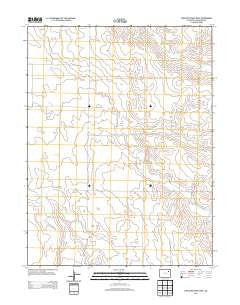 Antelope Creek West Colorado Historical topographic map, 1:24000 scale, 7.5 X 7.5 Minute, Year 2013