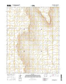 Antelope Mesa Colorado Current topographic map, 1:24000 scale, 7.5 X 7.5 Minute, Year 2016