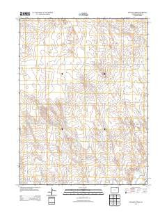 Antelope Springs Colorado Historical topographic map, 1:24000 scale, 7.5 X 7.5 Minute, Year 2013