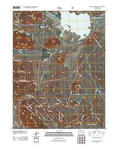 Antero Reservoir Colorado Historical topographic map, 1:24000 scale, 7.5 X 7.5 Minute, Year 2011