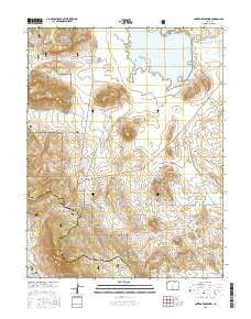 Antero Reservoir Colorado Current topographic map, 1:24000 scale, 7.5 X 7.5 Minute, Year 2016
