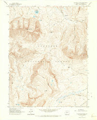 Anthracite Range Colorado Historical topographic map, 1:24000 scale, 7.5 X 7.5 Minute, Year 1961