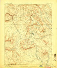 Anthracite Colorado Historical topographic map, 1:62500 scale, 15 X 15 Minute, Year 1893