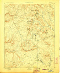 Anthracite Colorado Historical topographic map, 1:62500 scale, 15 X 15 Minute, Year 1893