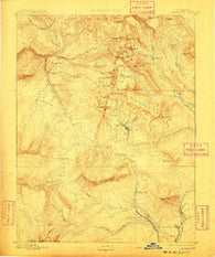Anthracite Colorado Historical topographic map, 1:62500 scale, 15 X 15 Minute, Year 1893
