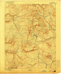 Anthracite Colorado Historical topographic map, 1:62500 scale, 15 X 15 Minute, Year 1893
