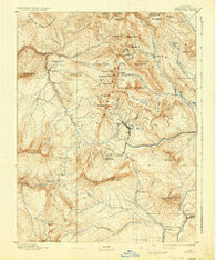 Anthracite Colorado Historical topographic map, 1:62500 scale, 15 X 15 Minute, Year 1893