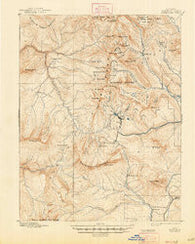 Anthracite Colorado Historical topographic map, 1:62500 scale, 15 X 15 Minute, Year 1893