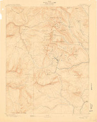 Anthracite Colorado Historical topographic map, 1:62500 scale, 15 X 15 Minute, Year 1893